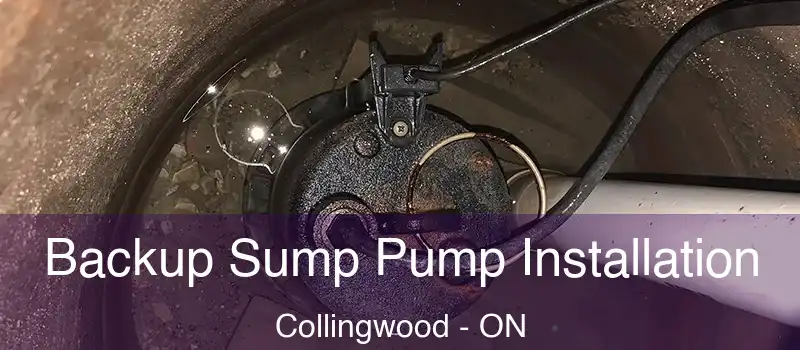  Backup Sump Pump Installation Collingwood - ON