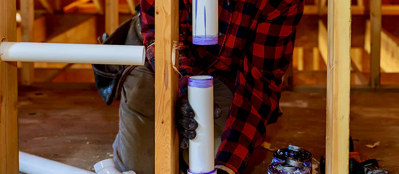 Process of Rough In Plumbing in Collingwood, Ontario
