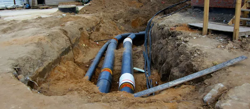 Main Water Line Installation in Collingwood, Ontario