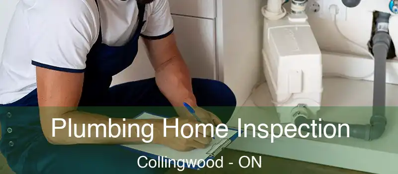  Plumbing Home Inspection Collingwood - ON